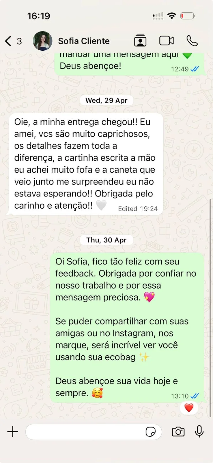 Depoimento real de cliente Lizroah